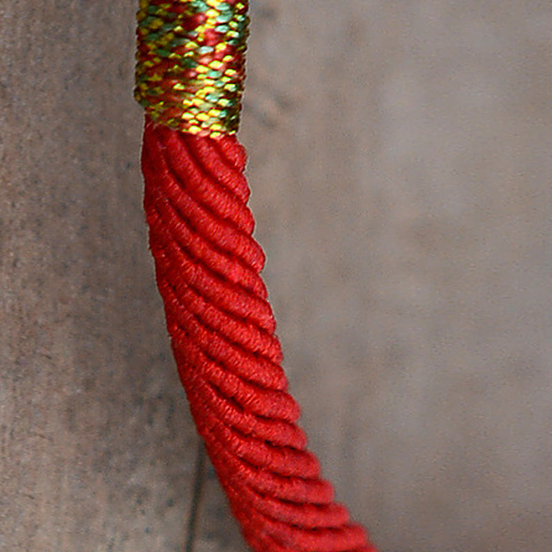 24K Gold-Plated Pixiu Luck Red String Bracelet