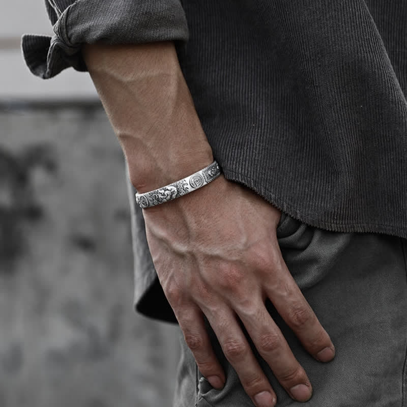 Adjustable Feng Shui Pixiu Bracelet for Luck & Protection