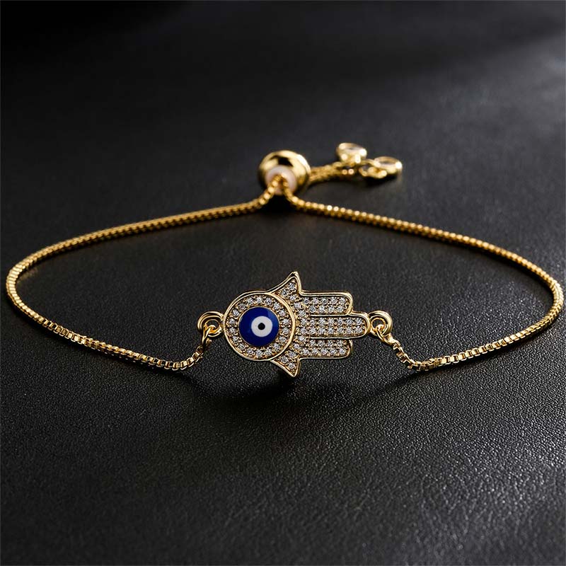 Copper Evil Eye Protection Bracelet for Courage and Luck