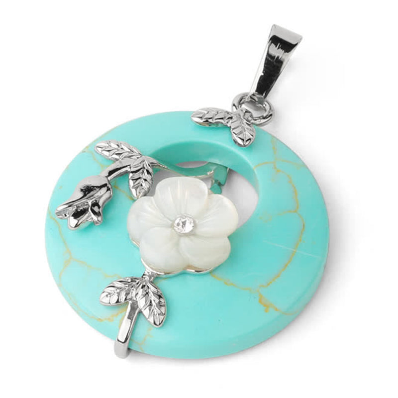 Collier de guérison en aventurine verte et améthyste avec divers cristaux