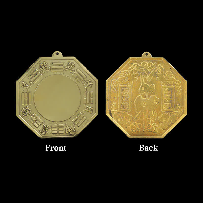 Copper Feng Shui Bagua Map 16cm | Balance Energy Wall Art