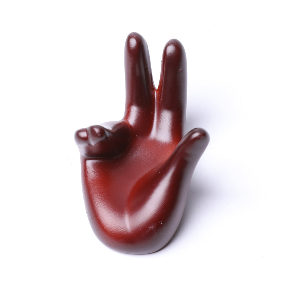 7cm Resin Hand Shape Crystal Display Stand for Healing