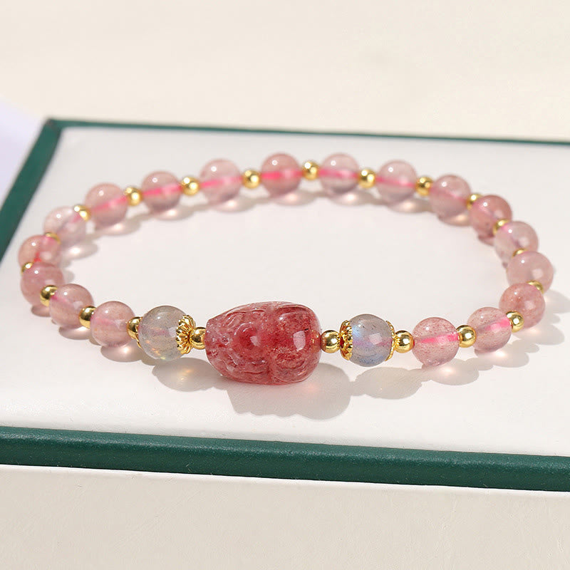 Moonstone PiXiu Healing Bracelet for Wealth & Balance