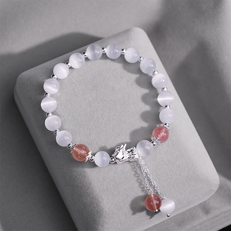 Natural Cat's Eye Moonstone Spiritual Support Bracelet