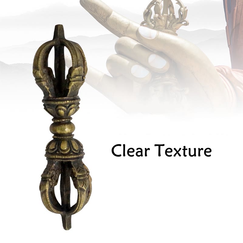 Vajra Dorje en cuivre fait à la main au Népal, décoration de force de méditation