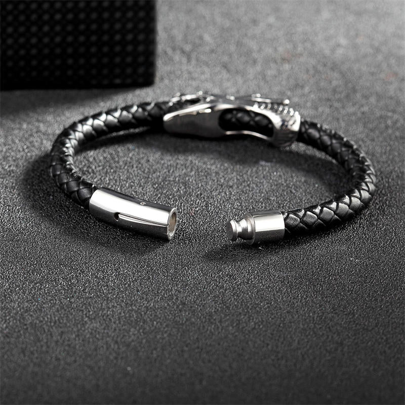 Titanium Steel Dragon Bracelet 19cm Luck & Protection