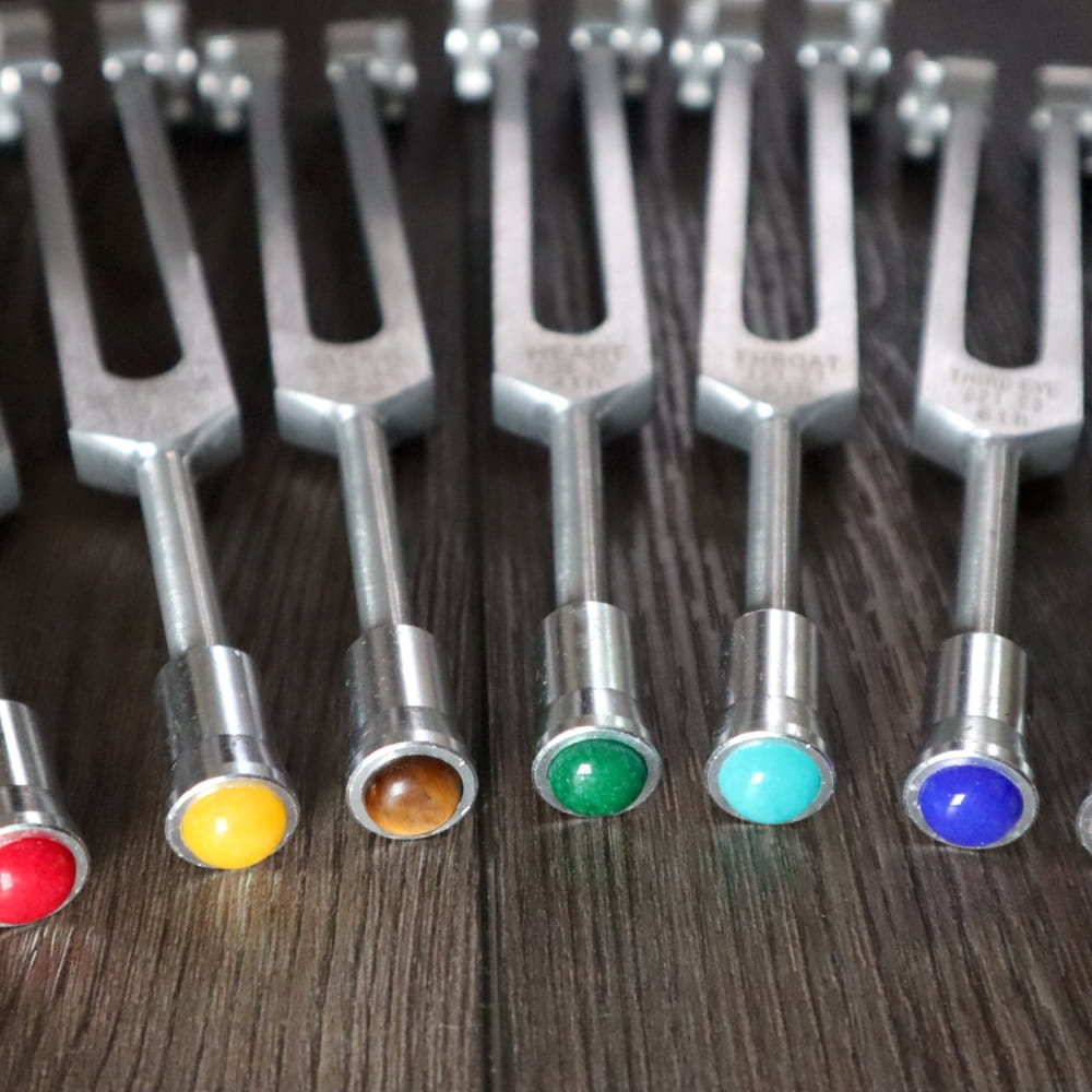 7pc Chakra Tuning Fork Set - Includes Allen Wrench - On sale