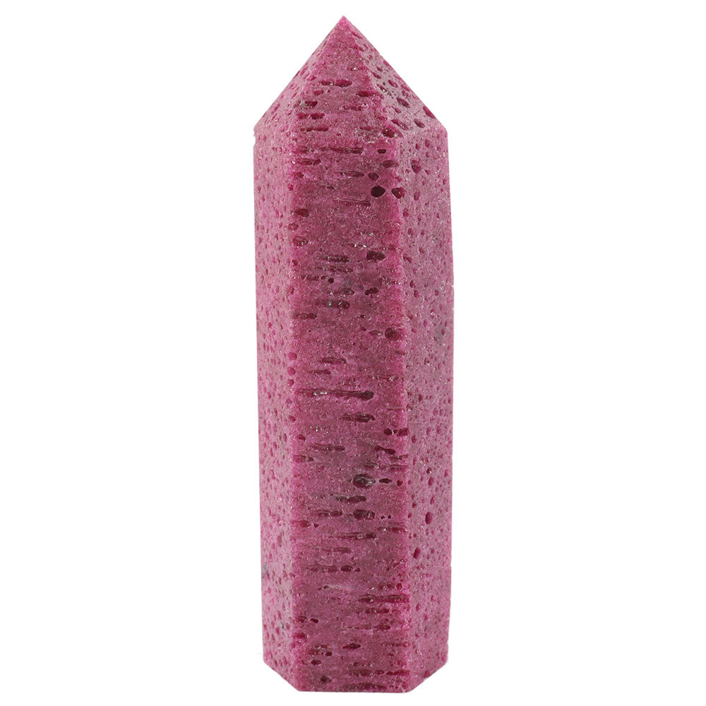 8-10cm Ruby Crystal Honey Comb Tower Point