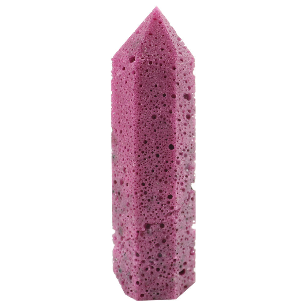 8-10cm Ruby Crystal Honey Comb Tower Point