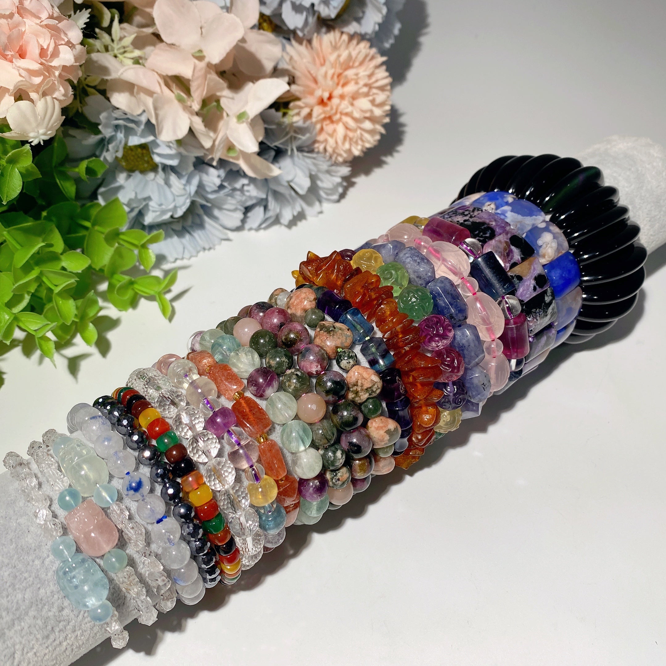 8-20mm Mixed Crystal Spiritual Bracelet for Healing Balance
