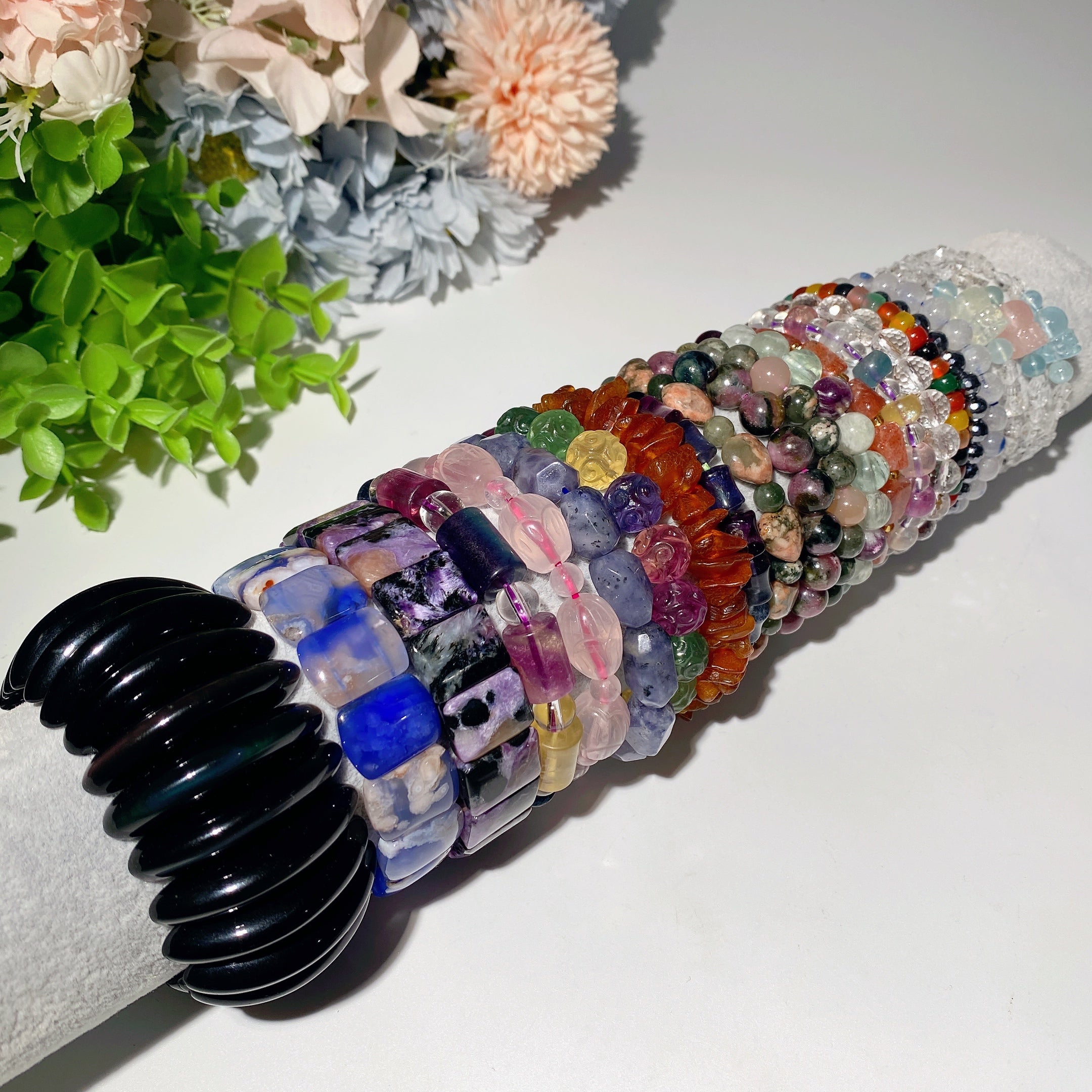 8-20mm Mixed Crystal Spiritual Bracelet for Healing Balance