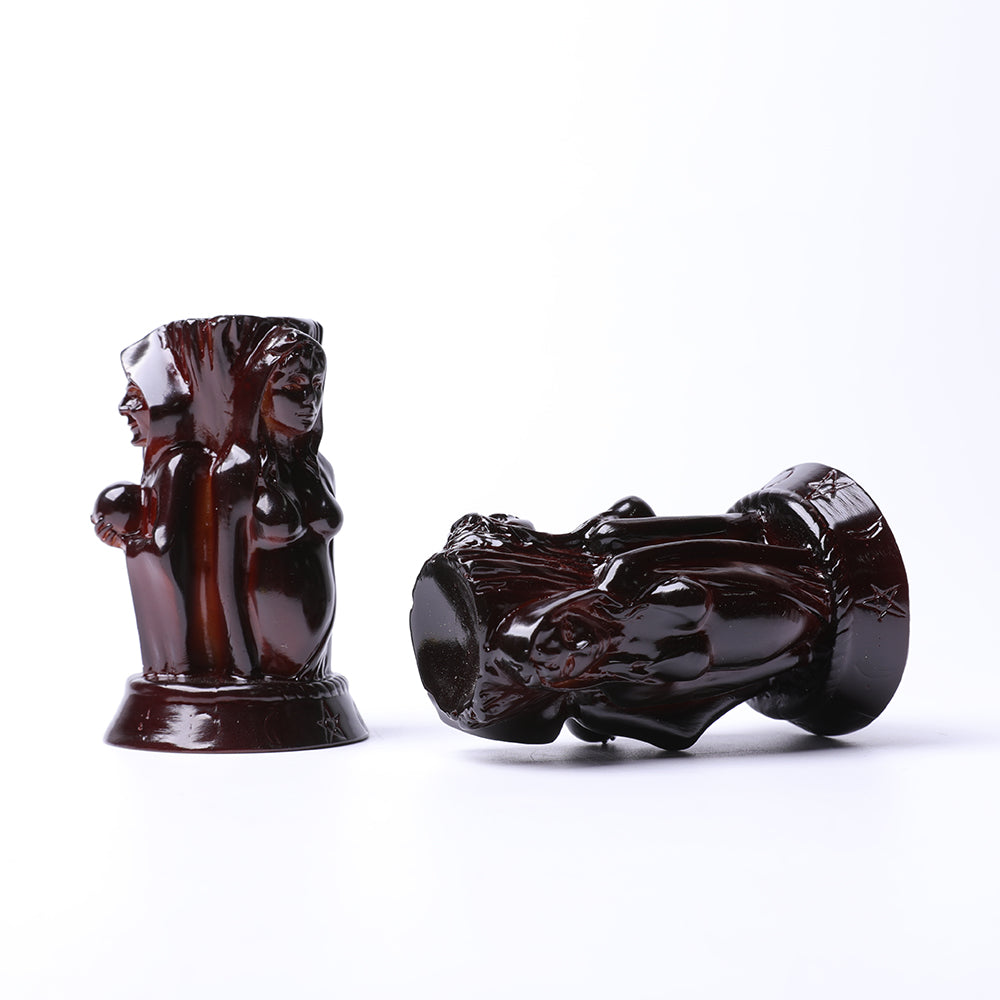 8.5cm Resin Goddess Statue Crystal Display Stand