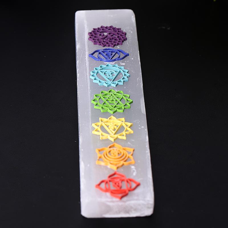 8 Baguettes de cristal de sélénite apaisantes - Paix