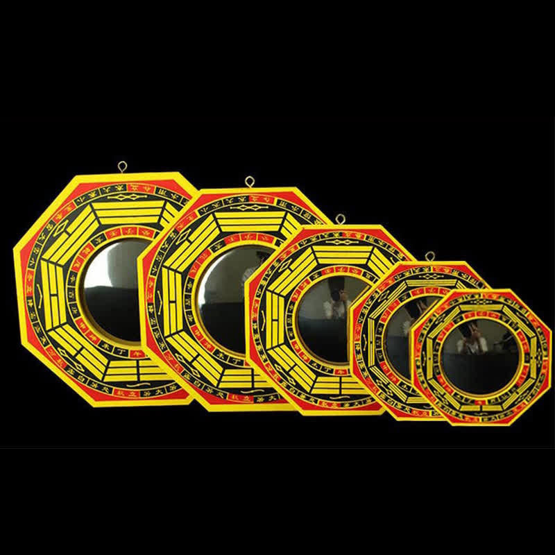 Miroir Feng Shui Bagua de 8 pouces pour l'harmonie et l'équilibre