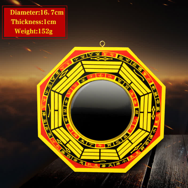 Miroir Feng Shui Bagua de 8 pouces pour l'harmonie et l'équilibre