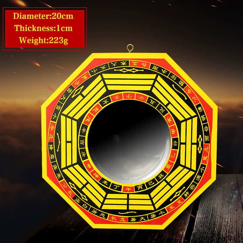 Miroir Feng Shui Bagua de 8 pouces pour l'harmonie et l'équilibre