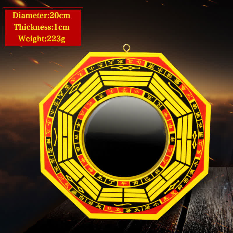Miroir Feng Shui Bagua de 8 pouces pour l'harmonie et l'équilibre