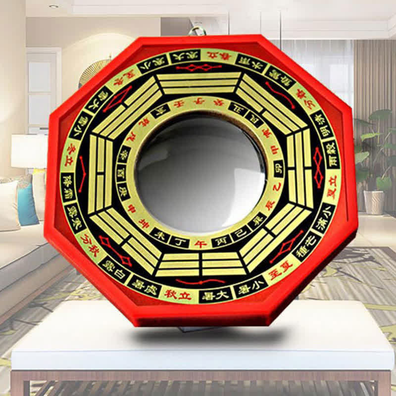 Miroir Feng Shui Bagua de 8 pouces pour l'harmonie et l'équilibre