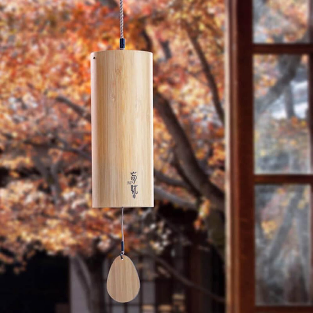 8-Note Bamboo Wind Chime for Indoor & Outdoor Use | C Am Dm G Chords - Wind Chime - On sale