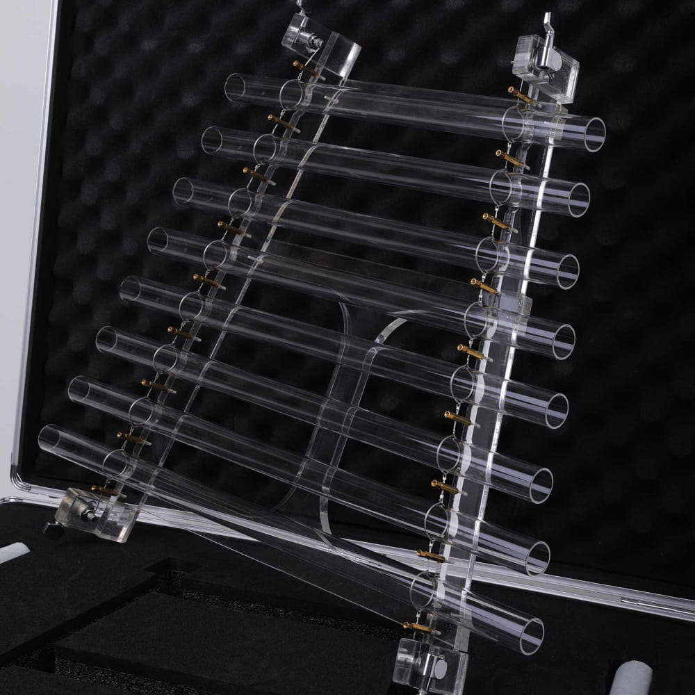 8-Note Quartz Crystal Singing Harp with Aluminum Box - harp - On sale