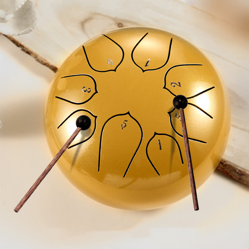Kit de percussion à langue en acier à 8 notes pour la méditation et la guérison sonore