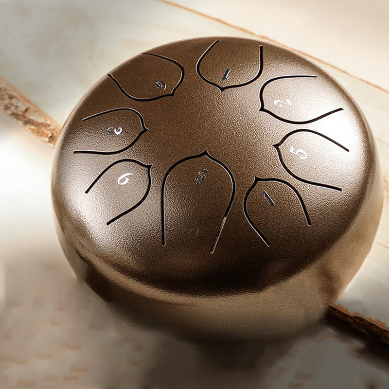 Kit de percussion à langue en acier à 8 notes pour la méditation et la guérison sonore