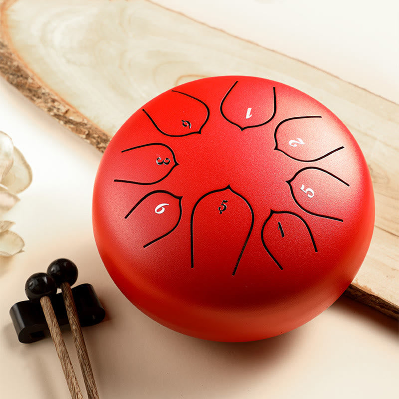 Kit de percussion à langue en acier à 8 notes pour la méditation et la guérison sonore