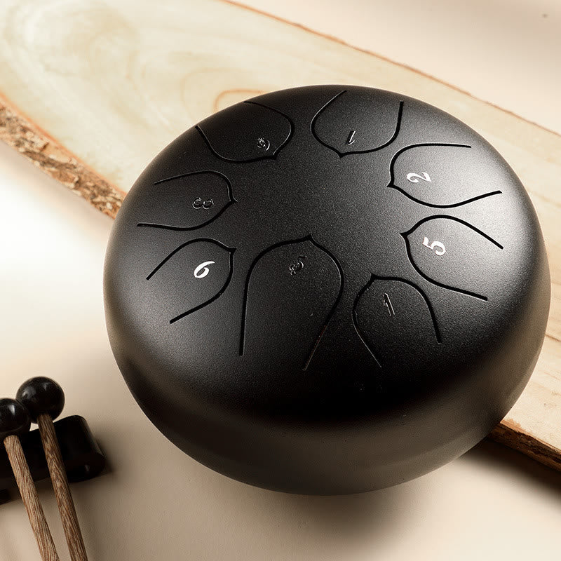 Kit de percussion à langue en acier à 8 notes pour la méditation et la guérison sonore