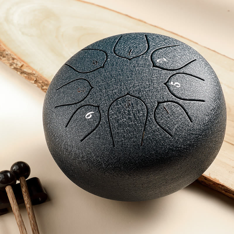 Kit de percussion à langue en acier à 8 notes pour la méditation et la guérison sonore