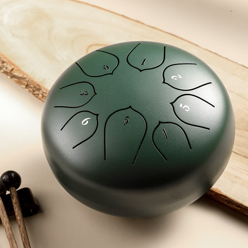 Kit de percussion à langue en acier à 8 notes pour la méditation et la guérison sonore