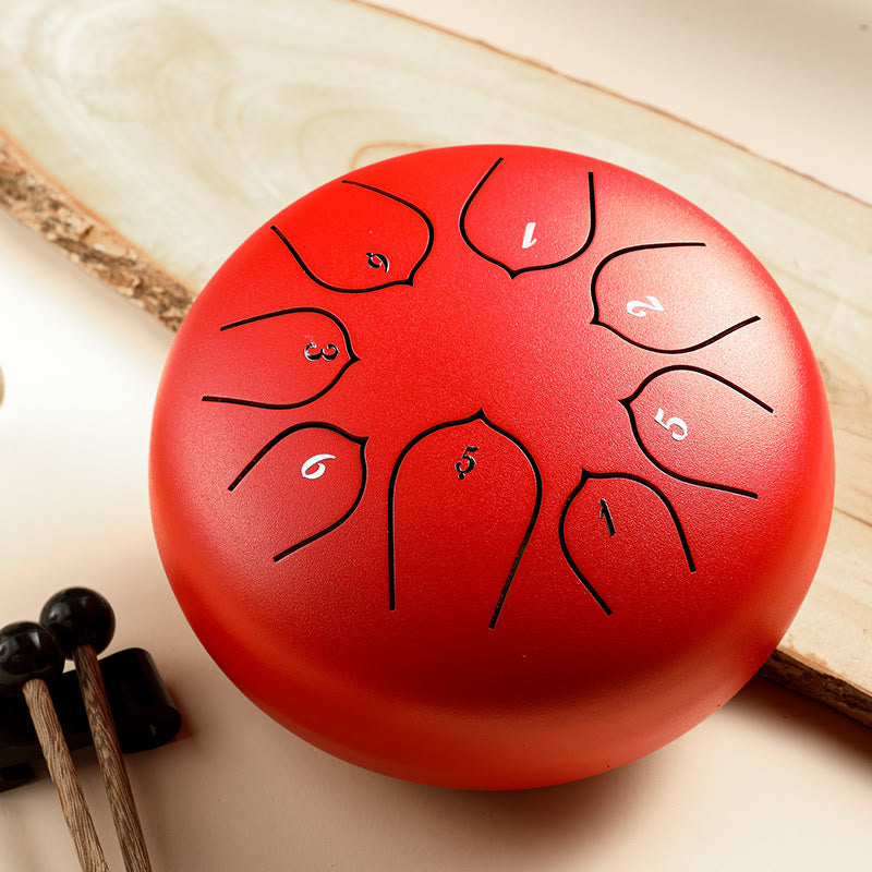 Kit de percussion à langue en acier à 8 notes pour la méditation et la guérison sonore