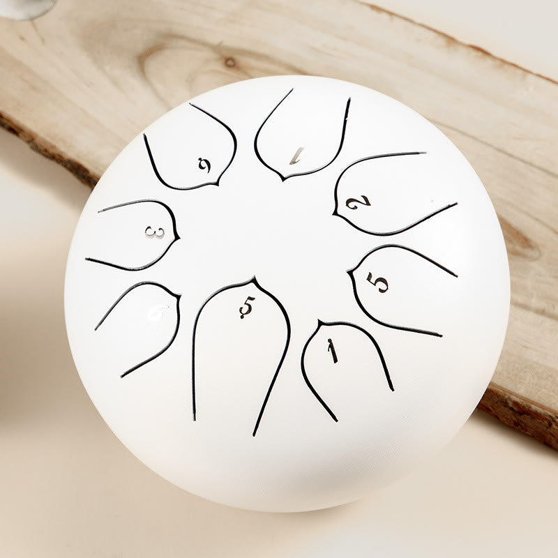 Kit de percussion à langue en acier à 8 notes pour la méditation et la guérison sonore