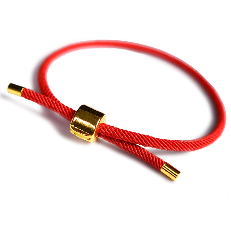Minimalist Adjustable Red String Bracelet for Protection & Luck