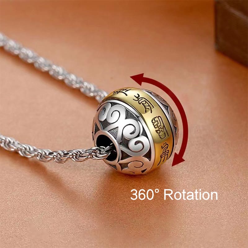 Copper Taoist Nine-Character Mantra Balance Necklace