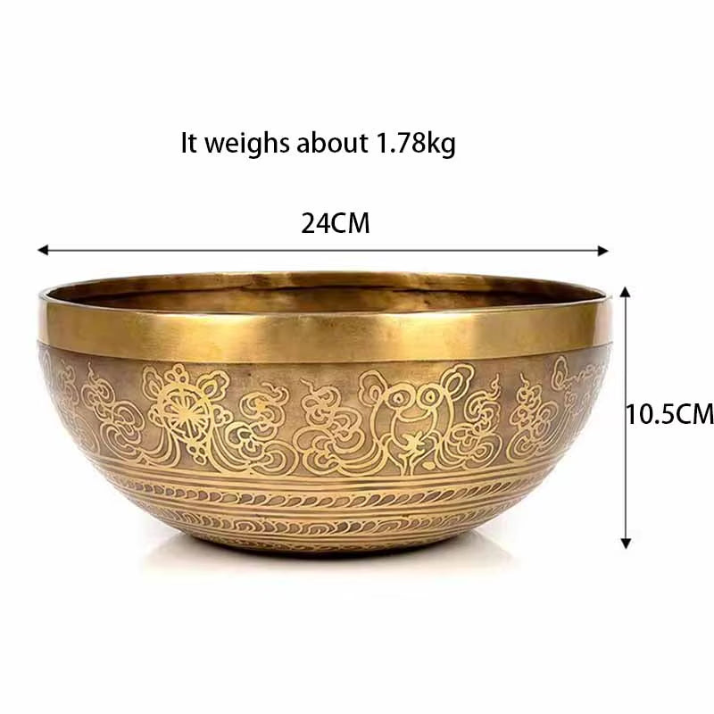 Handmade Nepal Singing Bowl Meditation Yoga Accessories Buddhist Tibetan Singing Bowls Sound Healing Percussion Instruments