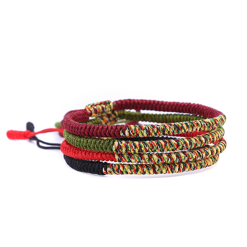Multicolor Tibetan King Kong Knot Red String Bracelet