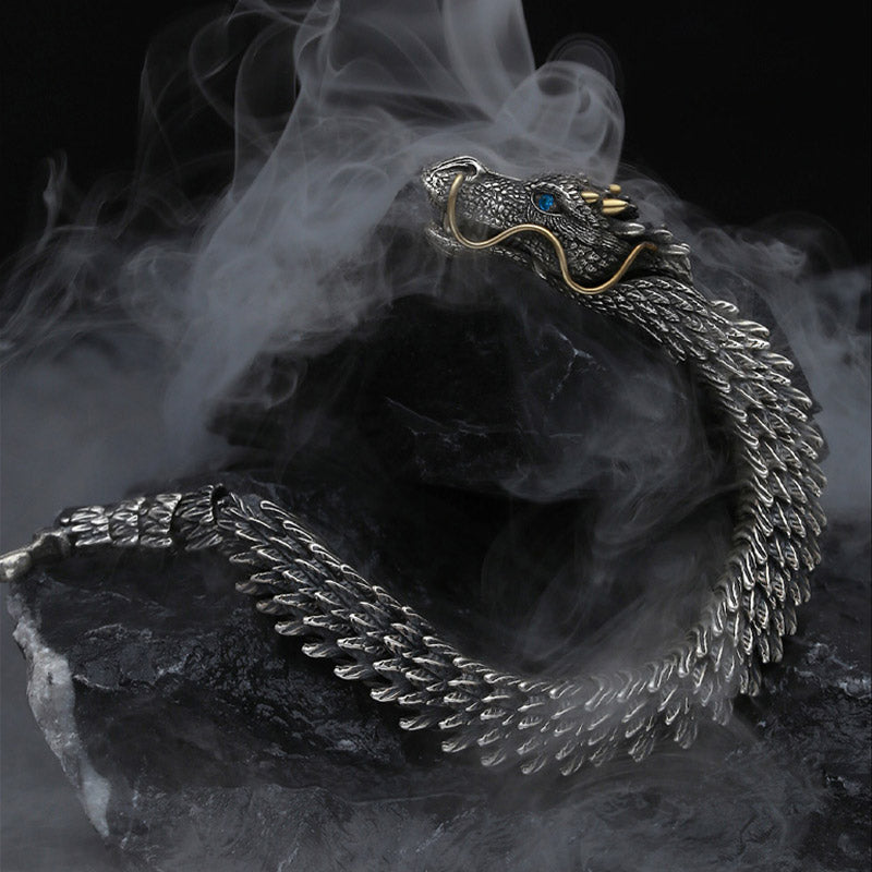Nordic Dragon Handmade Luck And Protection Chain Bracelet