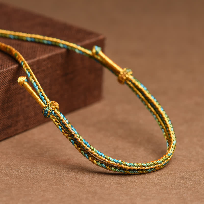 Colorful String Copper Spiritual Necklace for Wealth