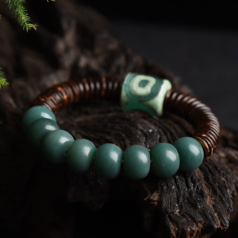 Bracelet spirituel tibétain en graines de Bodhi pour la protection