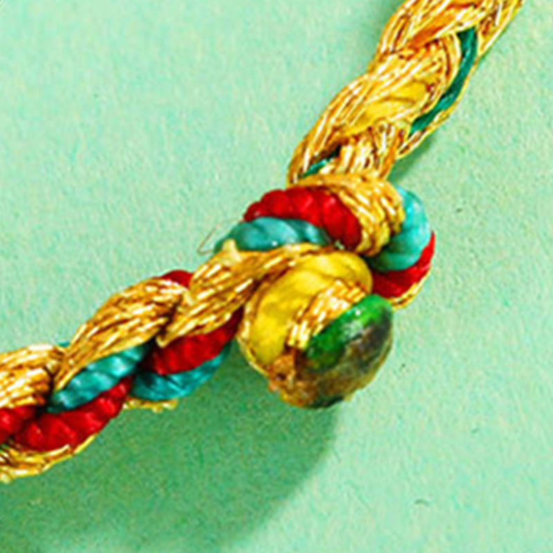 Dragon Scale Braid String Bracelet | Protection & Strength