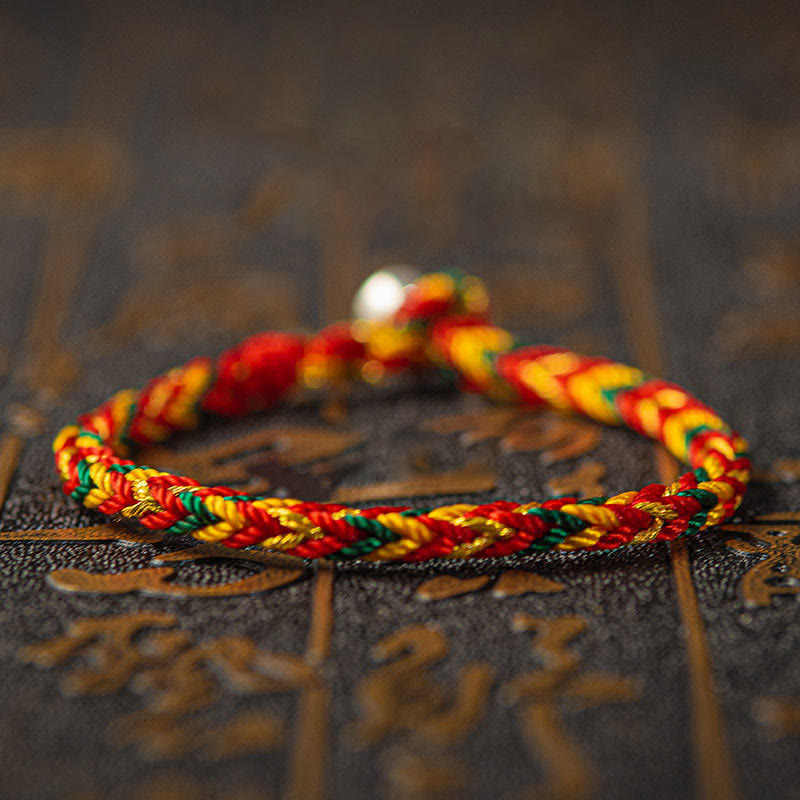 Unisex Red String Bracelet with 925 Silver Protection Buckle