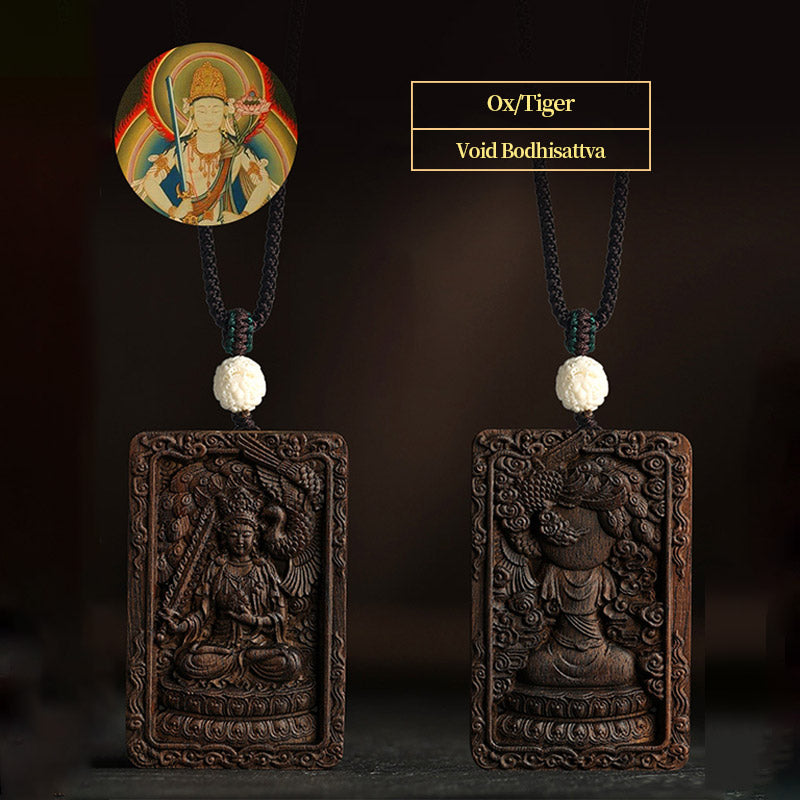 Chinese Zodiac Agarwood PiXiu Dragon Peace Necklace Pendant
