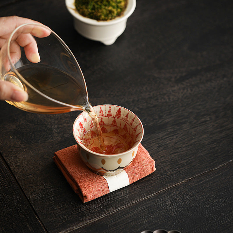 Tasse à thé chinoise en céramique 100 ml Dunhuang Mille Bouddhas