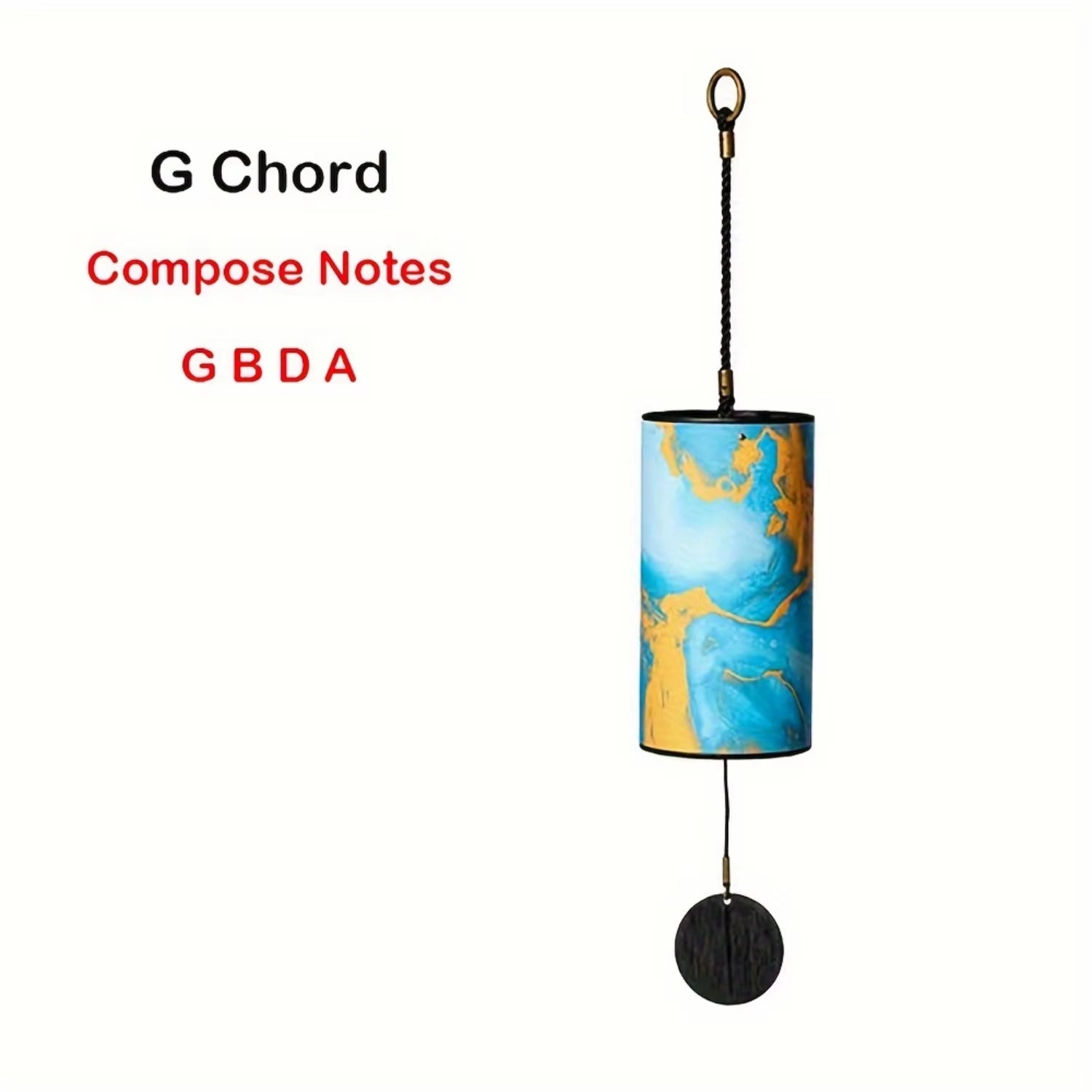 Windbell Colour Wind Bamboo Chimes 9 Notes 4 Chord Wind Chime Balcony Decoration Meditation Pendant Children Birthday Gift