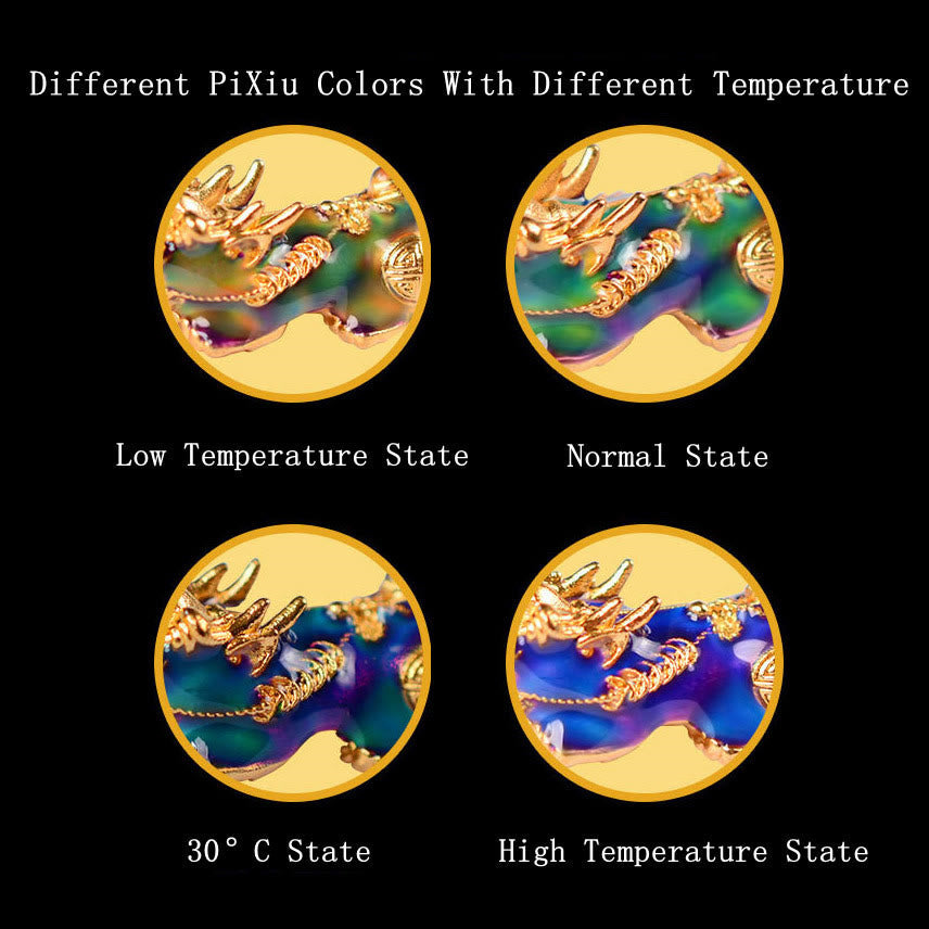 Feng Shui Pixiu Color Change Copper Coin Bracelet