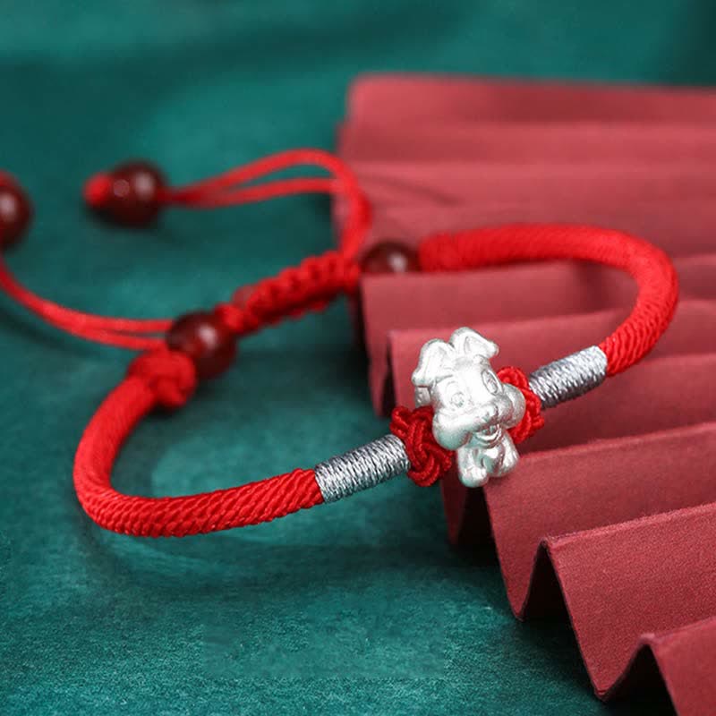 Sterling Silver Chinese Zodiac Luck & Strength Bracelet