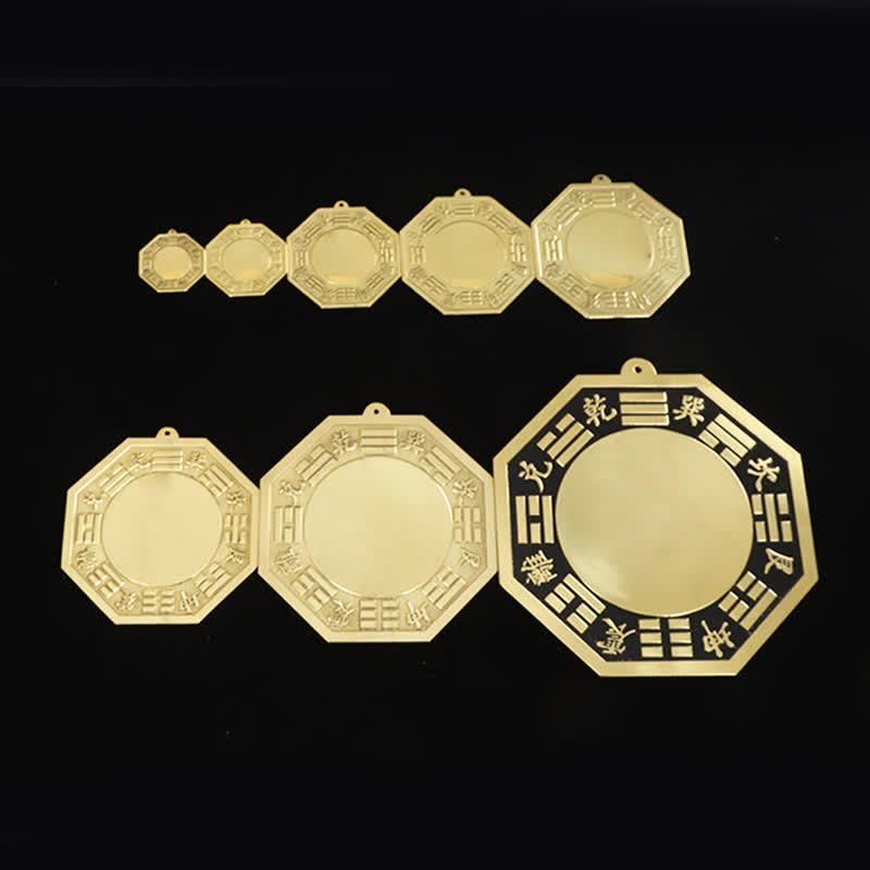 Copper Feng Shui Bagua Map 16cm | Balance Energy Wall Art