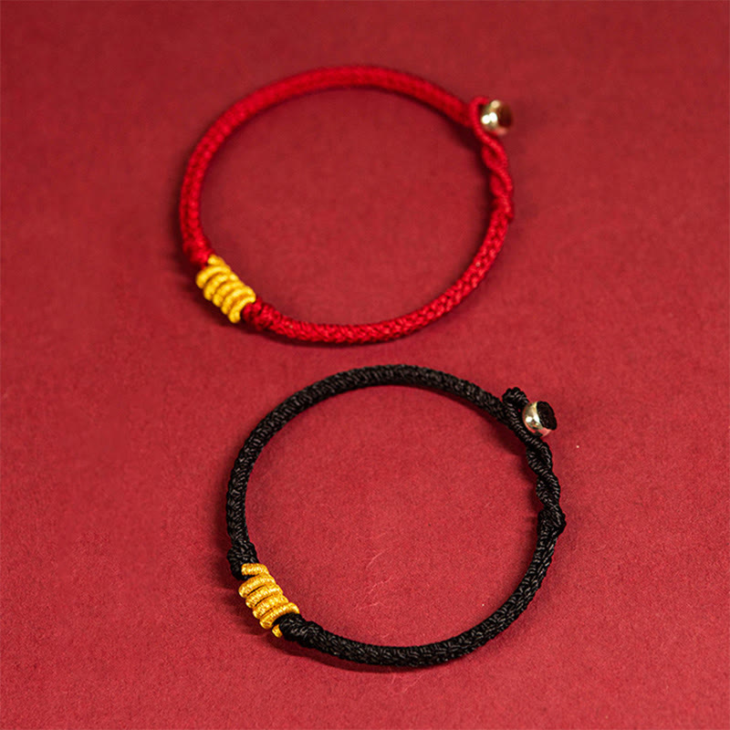 Red String Protection Bracelet with King Kong Knot for Luck