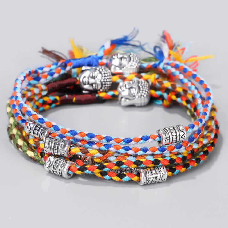 Unisex Buddha Serenity String Bracelet for Good Luck