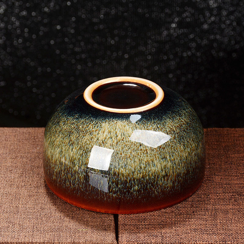 Tasse à thé Jian Zhan Dragon Lotus en céramique 8 cm | Décoration zen